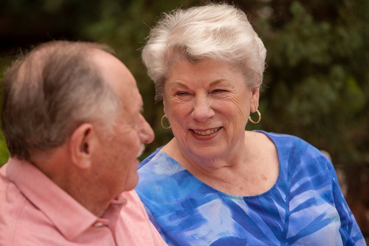 happy senior couple at Longhorn Village