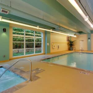 pool area at Longhorn Village senior living community