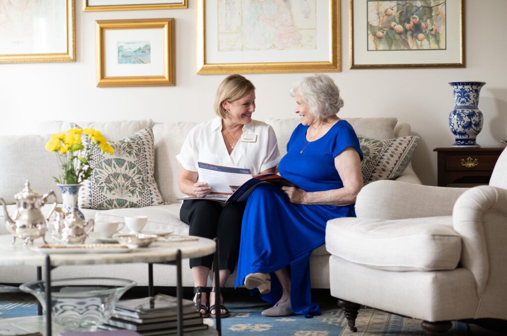 Caregiver and senior citizen