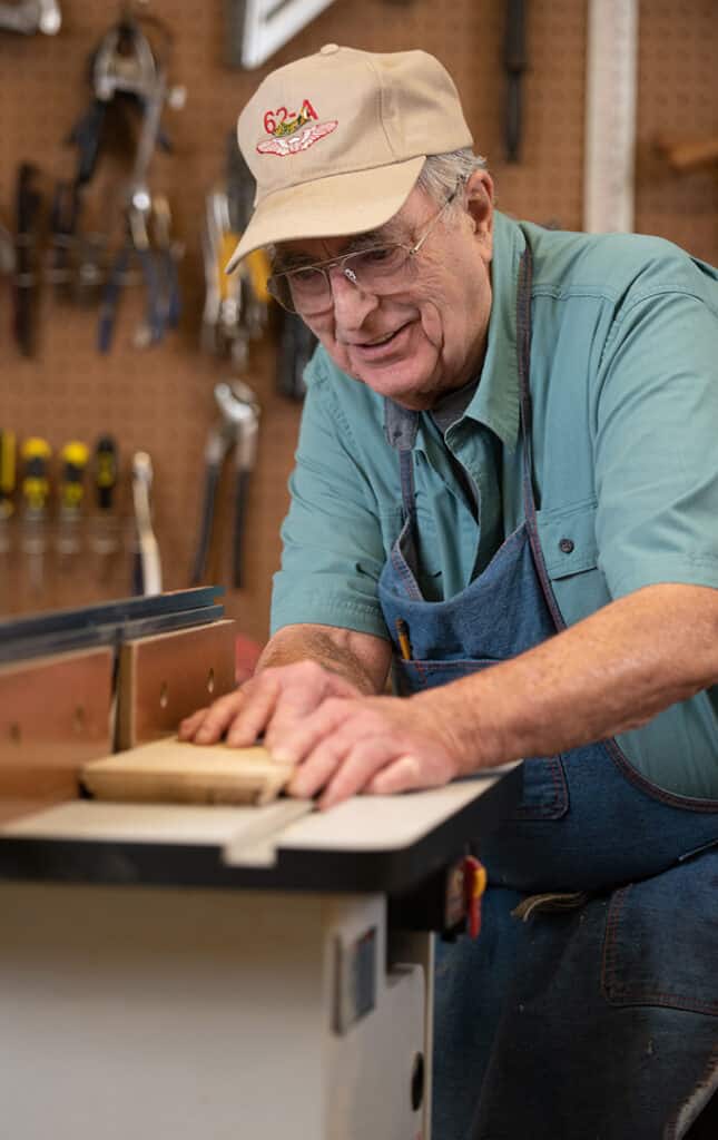 woodshop for elderly residents at LHV