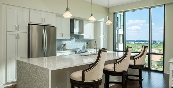 kitchen area in our apartments