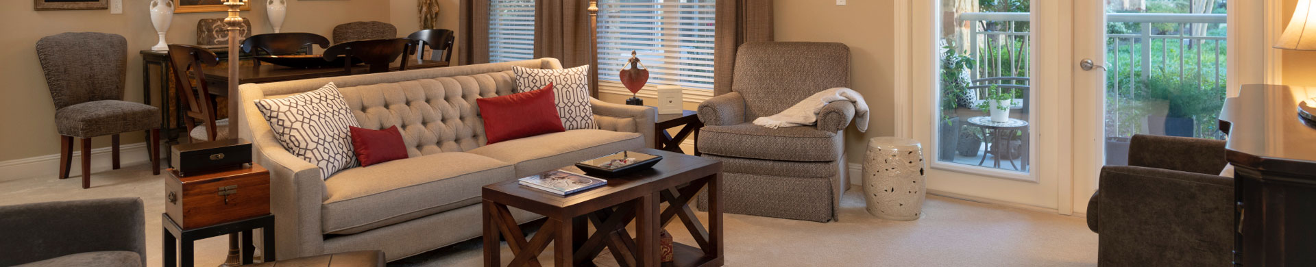 full image of living room senior independent living villa